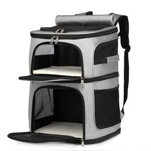Breathable Waterproof Foldable Pet <b>Backpack</b> Carrier Large Space Cat Dog Travel Bag Double Shoulder Outdoor Pet Carrier - Product Image 2