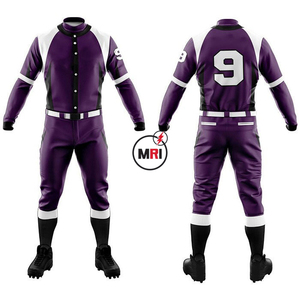 Custom Men's <b>Baseball</b> Uniforms <b>Set</b> 100% Polyester Quick Dry Breathable Plus Size Design Your Own OEM Customized - Product Image 4