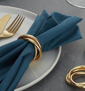 Luxury <b>hand</b> <b>cast</b> metal napkin rings for dining table enhancement weddings and celebratory event settings - Product Image 1