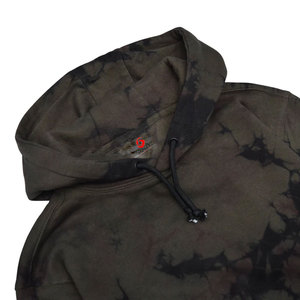 Custom Streetwear Men's Woven Tie-Dye Hoodie with Custom Size Labels Eco-Friendly 450gsm Winter Cotton Hoodie - Product Image 3