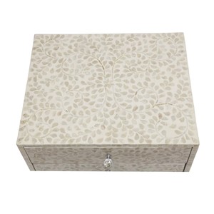 Table de chevet de luxe avec incrustation de nacre, armoire décorative, table de nuit, meubles pour chambre à coucher et salon, fabriqué au Vietnam - Product Image 5