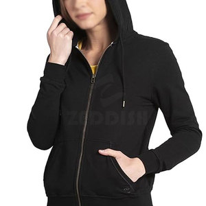 Pull à capuche personnalisé de haute qualité pour femmes tricoté tenue décontracté avant grande taille veste à capuche d'hiver vente en ligne - Product Image 2