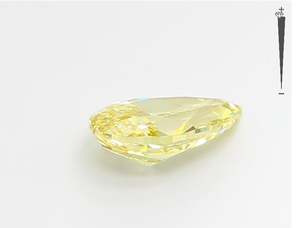 Diamante Cultivado en Laboratorio, Corte Pera, 3.24 Ct, Color Amarillo Intenso, Certificado GIA IGI, CVD HPHT, Venta al Por Mayor de Fábrica, Suelto - Product Image 3