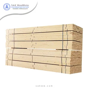 Kayu SAK penjualan jumlah besar-kayu pintimber Rusia utara kualitas Premium 4 sisi halus