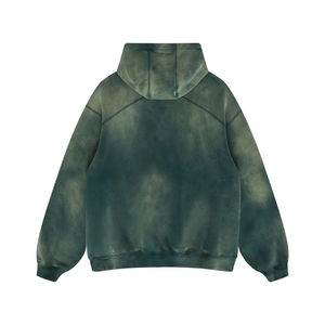 Sudadera con capucha de lavado ácido de gran tamaño para hombre de algodón 100%, ropa de calle Vintage, sudadera para parejas de invierno para hombre - Product Image 4