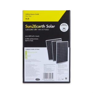 Panel Solar Mini Monocristalino de Media Celda Tipo N Sun2Earth Solar S2E260 18V - Product Image 2