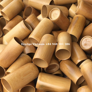 Venta caliente 2025 Taza de bambú Ventosas Taza de bambú con pajitas Hecho en Vietnam por Eco2go Vietnam - Product Image 4