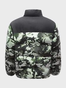 Chaqueta acolchada de algodón acolchada para hombre precio al por mayor nueva chaqueta de lona cálida de invierno con diseño impreso - Product Image 2