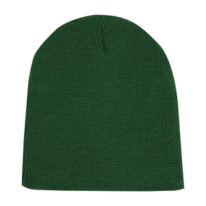 Gorro de Punto Jacquard Personalizado, Color Verde Oscuro, Cálido para Invierno, Suave, Elástico, Estilo Slouchy, Unisex, OEM, Marca Privada, Venta al Por Mayor - Product Image 2