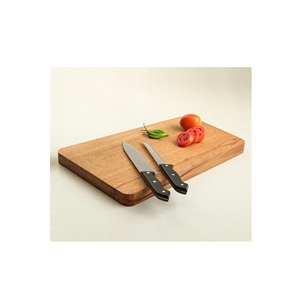 Tabla de cortar de madera natural con logotipo personalizado a bajo precio, tabla de cortar de madera de nuevo patrón de venta superior de calidad superior para utensilios de cocina - Product Image 4