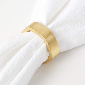 Gold Napkin Ring for Dining <b>Wedding</b> Birthday Halloween and Thanksgiving Party of Table <b>Top</b> Decoration - Product Image 1