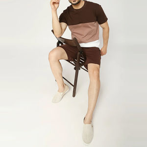 Conjunto de Verano Casual para Hombre, Fabricación de Fábrica, Superventas 2025, Color Personalizado, Servicio OEM, 100% Algodón Transpirable - Product Image 2