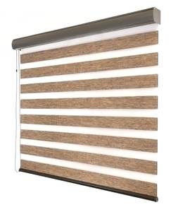 Tende a Rullo Marais Kakhy Effetto Legno Denso Tende di Lusso per Casa Veneziane per Finestre - Product Image 1