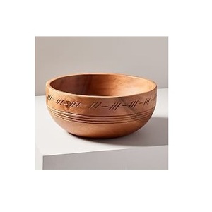 Restaurant Table Top Food Serverware <b>Bowl</b> Best Quality Round Shape Natural Wood Dinnerware Food Serving <b>Bowl</b> - Product Image 5