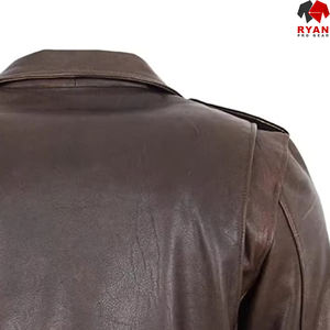 Chaqueta de Cuero PU Impermeable Informal Elegante Personalizada para Hombre, Negra con Cuello Bordado y Cremallera para Invierno, Servicio OEM Disponible - Product Image 5