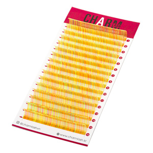 Pestañas de Colores Vibrantes para Extensiones de Pestañas Hechas a Mano, Pestañas Individuales Personalizables BC, Longitud de 25 mm, Venta al por Mayor - Product Image 1
