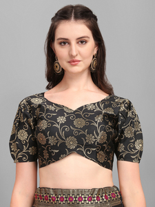 Premium Jacquard Lehenga Choli dans Anarkali Style Zari Agrémenté - Product Image 2