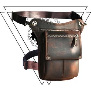 Daily Style Hip Sling Pack Leather Drop Leg <b>Belt</b> with Thigh Pouch <b>Holster</b> Logo Waist Bags Great Gift Idea LPG-0010 - Product Image 6