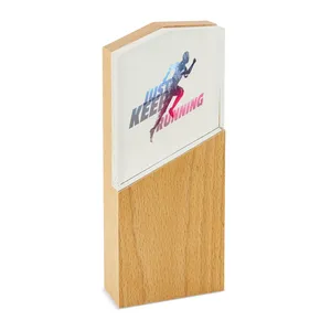 Trofeo Personalizzato Karol in Legno e Vetro, Accessori per Trofei, Medaglie e Targhe - Product Image 2
