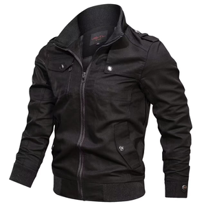 Chaqueta de hombre, chaqueta bomber de algodón cálida para invierno, chaqueta informal, abrigo, chaqueta cortavientos con cuello alto para hombre, ropa de abrigo a la moda - Product Image 5