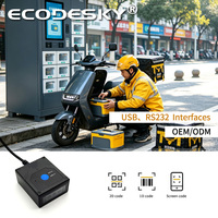 Scanner de codes-barres fixe Ecodesky EMT6432 à millions de pixels, scanner PDF417 OCR MRZ pour passeport et carte d'identité
