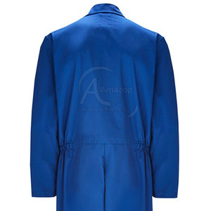Combinaison de travail en polyester bleu, anti-poussière, uniforme, manches longues, longueur intégrale, usage industriel, combinaison de sécurité personnalisée, Amazop Industries - Product Image 5