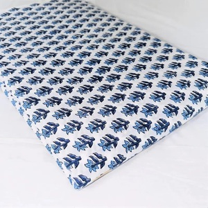 ผ้าฝ้ายออร์แกนิคพิมพ์ลายด้วยมือ ขนาด 44 นิ้ว/111 ซม. 100% ผ้าฝ้ายเนื้อนุ่ม ย้อมสีธรรมชาติ สำหรับตัดเย็บกระเป๋าเด็ก ผ้าม่าน กันสาด ขายส่ง - Product Image 3