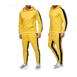 Venta al por mayor personalizado 100% algodón hombres XL Fitness deportes Sudadera con capucha conjunto transpirable Invierno Polar chándal para otoño más sin costuras - Product Image 3