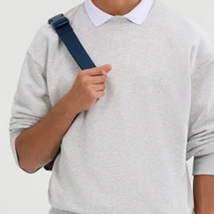 เสื้อสเวตเชิ้ตคอกลมทรงหลวมสำหรับผู้ชาย พร้อมบริการ OEM ราคาขายส่ง แขนยาว ระบายอากาศได้ดี และผ้าปรับได้ รุ่นปี 2026 - Product Image 2