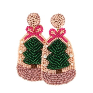 Drapeaux à suspendre brodés, motifs de Noël festifs personnalisables, perles de rocaille, accepte les logos personnalisés par MULTI CRAFT - Product Image 6