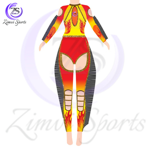 Tissu extensible Bon fournisseur avec logo personnalisé Dernier style Confortable Uniformes de majorette de haute qualité pour adultes par Zimvi Sports - Product Image 2