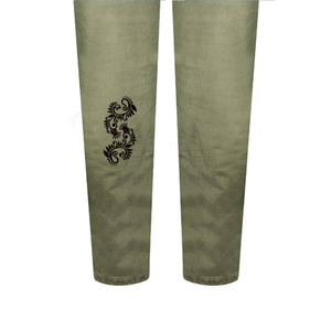 กางเกงยีนส์ขายาวสำหรับผู้ชายกางเกงผ้าเดนิมน้ำหนักเบาลายกลางเอวตรงแบบปรับแต่งได้สำหรับผู้ใหญ่ฤดูร้อน - Product Image 4