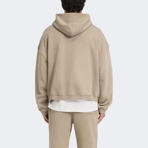 Sweat à capuche zippé surdimensionné personnalisé pour hommes Pull vierge à la mode 500gsm de poids élevé Sweat à capuche à motif imprimé Streetwear - Product Image 3