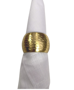 Porte-serviettes rond en métal doré élégant avec logo personnalisé Porte-mouchoir étanche pour les fêtes, les mariages et les dîners Logo personnalisé - Product Image 5