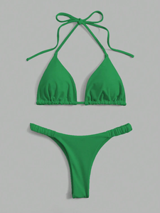 Traje de Baño de Dos Piezas para Mujer, Spandex/Algodón, Transpirable - Product Image 3