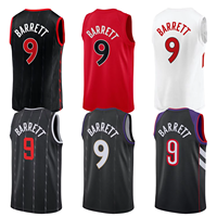 Unisexe Toronto # Maillot de basket-ball 9 RJ Barrett, chemises brodées avec logos, uniformes cousus pour adultes, été, respirant, taille plus, short