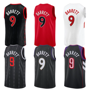 Hommes de Toronto # Maillot de basket-ball RJ Barrett brodé avec logos, uniforme d'été cousu pour jeunes, édition City, grandes tailles - Product Image 1