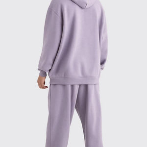 Conjunto Deportivo Informal Unisex 2026, Cómodo, Corte Regular, Sudadera con Capucha, Transpirable, Forro Polar, Dobladillo Dividido, Cintura Elástica, Ropa de Invierno - Product Image 4