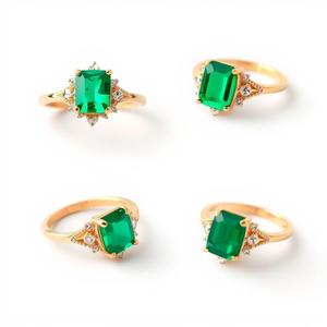 แหวนหมั้นสเตอริงสีเงิน925หรูหราเทรนด์พร้อมเซอร์คอนโรเดียมชุบเครื่องประดับชั้นดีสำหรับงานแต่งงานแหวนกึ่ง - Product Image 3