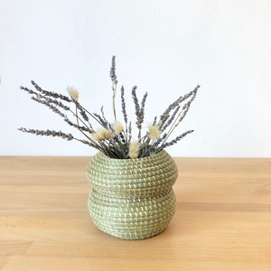 Jarrón clásico de algas marinas, artículos decorativos de mesa rústicos, jarrones de paja tejidos naturales para decoración del hogar - Product Image 6