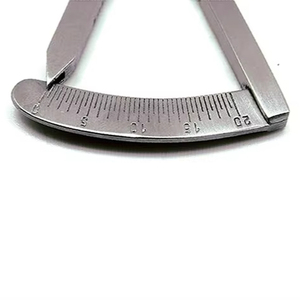 Castroliejo calipers ขนาด0-20มม. เครื่องมือวัดการผ่าตัดแม่นยำสำหรับการผ่าตัดขากรรไกรบนใบหน้าทันตกรรมและช่องปาก - Product Image 6