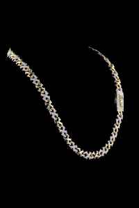 Cadena Cubana de Dos Tonos con Baño de Rodio de Lujo y Moissanita VVS, Collar de Joyería Hip Hop Ortodoxa para Regalo y Fiesta - Product Image 5