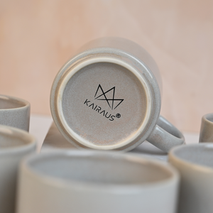 Tazas de Té Modernas Hechas a Mano de Porcelana Fina Plateada, 6.7 oz (200 ml), Premium, Venta al Por Mayor, Alta Calidad - Product Image 4