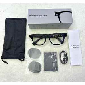 Lunettes intelligentes CY03 avec caméra HD 1080P, assistant IA, monture métallique, navigation AR, lecteur de musique, commande tactile, charge magnétique - Product Image 1