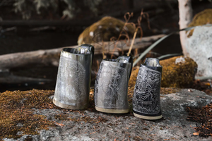 Auténtica taza de cuerno vikingo hecha a mano, cuerno para beber estilo animal pulido, perfecto para decoración del hogar o colección - Product Image 2