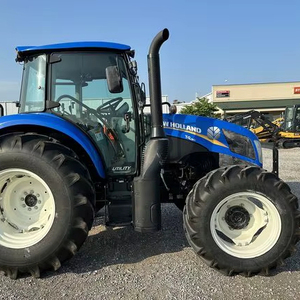 Tracteurs à roues agricoles de qualité d'occasion/d'occasion Neww H0llaand T4.90 110hp T4.90 avec cabine 4x4wd Machines agricoles à faible coût - Product Image 3
