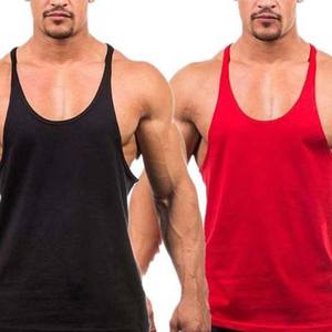 O Neck Fitness Sleeveless T-shirt High Street Style <b>Men</b> Loose Gym Muscle <b>Singlets</b> Workout Tank Tops Cotton Breathable Summer - Product Image 2