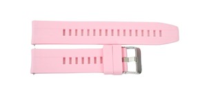 JD467 Unisex Sports <b>Watch</b> Band Lightweight Breathable Water-Resistant Pink Soft Silicone 20-22mm Stainless Steel Buckle <b>Watch</b> - Product Image 3