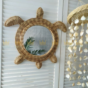 Miroirs en rotin de qualité supérieure et décor bohème fait main-Élevez votre intérieur avec élégance naturelle - Product Image 4