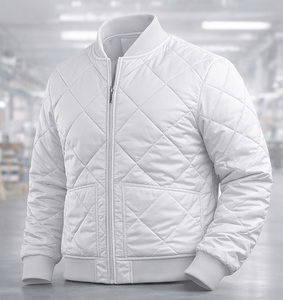 Veste bomber matelassée de qualité supérieure pour hommes, logo personnalisé OEM/ODM, veste matelassée légère, veste d'hiver isolée pour la vente en gros - Product Image 5